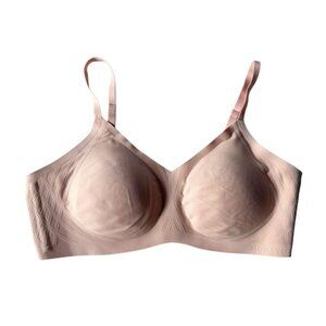 Honeylove Silhouette Wireless Bra Woman's Sz L Blush Pink Shaping Comfort
